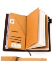Kraft koperta papierowa posiadacz karty folderu L M S na notebooka podróżnika ze skóry bydlęcej do napełniania