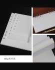 Wysokiej jakości pierścień notatnik A5 A6 A7 wkładka wkłady 6 otwory luźne spirali Diary Planner wewnętrzny rdzeń 100g papier