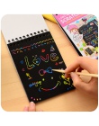 1 Pc Scratch Note czarny karton kreatywny Diy narysuj szkic notatki dla dzieci zabawki Notebook Zakka materiał Escolar szkolne