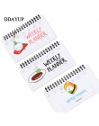 Kawaii plan tygodniowy memo book 80 arkusz raz w tygodniu codziennie planner Sushi notebook agenda organizator artykuły papierni