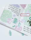 45 sztuk/paczka Kawaii notebook śliczne zielona mięta wzór planowanie szkolne pamiętnik notes podróżnika