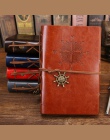 Retro Vintage notatnik w skórzanej oprawie pusty pamiętnik piratów projekt papier notatnik wymienny podróżnik notatnik piśmienne