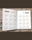 "Molang królik 2019 2020" śliczne ze sztucznej skóry planner miesięczny/tygodniowy Agenda organizator pamiętnik notatnik biurowe