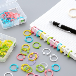 Kreatywne kolorowe łatwy pierścień, papier, notatnik, luźny segregator wielofunkcyjny koło kalendarz pierścień brelok breloczek 