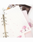 A6 A5 kolorowe wkłady spiralne kolorowe kwiaty wiśni notatnik wewnętrzne strony 6 otwory planowanie papier do napełniania prezen