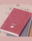 Śliczne miłość pcv zeszyt Diary szkolne błyszczące fajne Kawaii zeszyt Agenda harmonogram planowanie Sketchbook prezent dla dzie