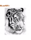 RUOPOTY ramka tygrys zwierzęta obraz DIY Numbers Wall obraz akrylowe na płótnie malarstwo dla domu dekoracje Drop Shipping