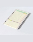 A5 A6 Kawaii kolorowe Diario wkłady spoiwa papier do napełniania 6 otwory strony wewnętrzne organizator papier do napełniania dl