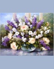 BAISITE DIY oprawione obraz olejny numerów kwiaty zdjęcia na płótnie malarstwo ścienne do salonu ozdoby do dekoracji wnętrz E781