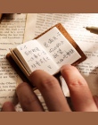 EZONE w stylu Vintage Notebook Mini skóry wołowej okładka przenośny notatnik Retro bandaż uwaga książki podróżnik podróż codzien