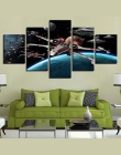 Modułowe zdjęcia Wall Art HD drukuje 5 sztuk Star Wars płótno film malarstwo Home nocne tło wystrój nowoczesne dzieła sztuki pla