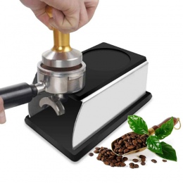 MICCK ze stali nierdzewnej silikonowe sabotaż Mat ekspres do kawy Espresso ubijak do kawy stojak ubijania uchwyt stojak narzędzi