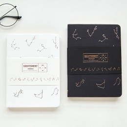 "Constellation" twarda okładka piękny puste Sketchbook Journal Freenote pamiętnik studium notatnik biurowe prezent