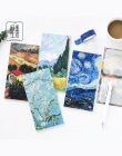 Van Gogh seria druku DIY Memo Pad miękka okładka Mini notebook pamiętnik kieszonkowy notatnik upominek promocyjny