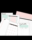 Filofax filo na link A5 A6 A7 luźne liści ręcznie pamiętnik do napełniania planner miesięczny/tygodniowy agendy 2019 czasopisma 