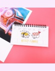 Kawaii flamingi zeszyt Diary Planner, tygodniowy, miesięczny, planista, organizator spiralny Notebook porządku obrad biuro szkol