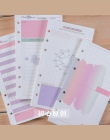 50 arkuszy A5 A6 kolor papieru dziewczyna serii notebook wkłady 6 otwór luźne liści podręcznik wewnętrzny rdzeń DIY planowanie s