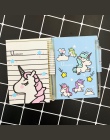 Śliczne Unicorn zestaw 1 notatnik + 1 długopis pisanie pamiętnik książki dla dzieci prezent biurowe uczeń nagroda szkolne materi