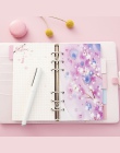 A5 A6 5 arkuszy oryginalny Kawaii spirali notebooka dzielnik różowy kwiat organizator strony separatora biurowe szkoła papiernic