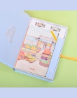 Koreański A5 Notebook zestaw Kawaii śliczne organizator Dokibook osobistej podróży notes notatniki + 6 kolorowe długopisy i taśm