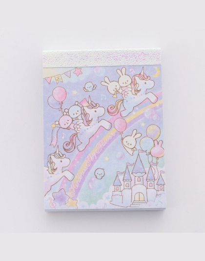 Syrenka księżniczka zamek wróżka dziewica jednorożec Cartoon DIY miękka okładka Mini notebook pamiętnik kieszonkowy notatnik upo