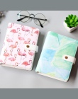 JUGAL śliczne Flamingo akwarela notatnik na sprężynie A6 skórzane Planner notatnik Korea piśmienne DIY pamiętnik szkolne prezent