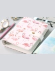 JUGAL śliczne Flamingo akwarela notatnik na sprężynie A6 skórzane Planner notatnik Korea piśmienne DIY pamiętnik szkolne prezent