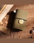 EZONE Mini notebook skóry wołowej okładka w stylu Vintage uwaga książki Lace-Up Notepaad podróżnik podróż przenośne codziennie p