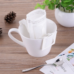 50 sztuk/paczka filtr do kawy przenośny self-service kawy i herbaty wiszące filtr sanitarny papieru biuro w domu podróży niezbęd