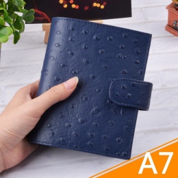 Prawdziwej skóry pierścienie Notebook A7 rozmiar mosiądzu spoiwa Mini Agenda organizator skóry wołowej notes Sketchbook Planner 