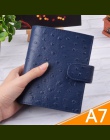 Prawdziwej skóry pierścienie Notebook A7 rozmiar mosiądzu spoiwa Mini Agenda organizator skóry wołowej notes Sketchbook Planner 