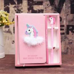 Jonvon Satone kreatywny różowy dziewczyna jednorożec Notebook notatnik prezent pudełko w twardej oprawie prezent notebooki plani