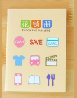 4 sztuk koreański biurowe śliczne Mini notebook planner książka rodzina rachunkowości finansowej równowagi ręcznie dobry zwyczaj