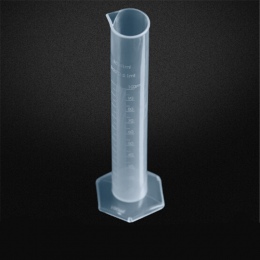 1 sztuk 100 ml z tworzywa sztucznego cylinder pomiarowy dla laboratorium dostaw chemii Instrumen narzędzia laboratorium szkolne 