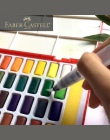 Faber-castell 24/36/48 kolor stałe akwarela pudełko z pędzlem jasny kolor przenośny akwarela Pigment Art dostaw