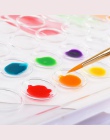 12/24/36 kolory profesjonalne stałe farby akwarelowe farby Box z pędzlem jasny kolor przenośny zestaw pigmentów do akwareli