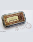 Tsukineko drukarek atramentowych CQ Classique archiwalnych Pigment odcisk atramentowy w stylu Vintage metalowe pudełko znaczek w