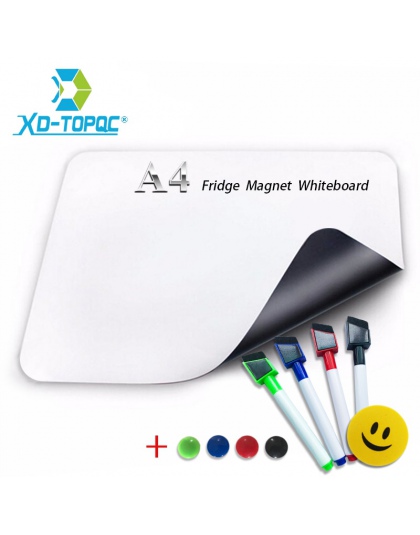 A4 Mini tablica 8 "x 12" miękkie magnes na lodówkę dla dzieci elastyczne biała tablica folii PET tablice informacyjne magnetyczn