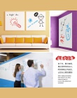 Pcv tablica naklejki kreatywna wiadomość DIY biała tablica naklejki biurowe Memo dla dzieci prezent dla dzieci naklejki ścienne 