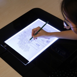 LED elektroniczny tablica A4 podświetlana podkładka tablet graficzny śledzenia Pad szkicownik puste płótno do malowania akwarela