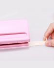 Z metalu 6 dziurkacza różowy dziurkacz ręczny do cięcia papieru regulowany DIY A4 A5 A6 luźne liści dziurkacz do papieru Scrapbo