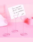 Fajne miejsce na ślub miejsce posiadacz karty romantyczny serce Flamingo Photo klip tabeli numer stoiska