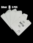 10 sztuk Anti Rfid blokowanie czytnik karty pokrywa z folii aluminiowej posiadacz karty kredytowej ochrony ID etui na karty bank