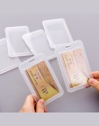 1 pc proste przezroczyste plastikowe nazwa karty pokrywa posiadacz karty bankowe karty