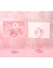 Flamingo jednorożec serce fajne miejsce na ślub miejsce posiadacz karty romantyczne zdjęcie klip memo numer tabeli stojak uchwyt