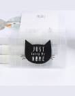 Czarny kot, student, szkoła, posiadacz karty krótki styl przezroczyste podwójną warstwą pcw pokrywa karty data data powrotu (Ban