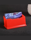 1 sztuk wyczyść biurko półka Box witryna stojak akrylowy plastik przezroczysty pulpit uchwyt na wizytówki 10.5*4.5*4.5 cm