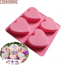 COOKNBAKE serca silikonowe formy do mydła cukierki czekoladowe serca narzędzie do dekoracji ciast formy silikonowe jello ciastka