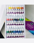 24 kolory 12 ML rury zestaw farb akrylowych kolor szkło do paznokci sztuki malowania farby do tkanin narzędzia do rysowania dla 