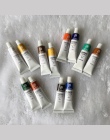 Profesjonalne kolory tkanin farba nie Toxic12 kolorów 6 ml kolor zestaw tekstylne kolorów pigmentów za darmo dla szczotka